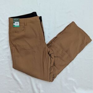 New Orvis Men's Fleece Lined Pants Midweight Tan 38x32